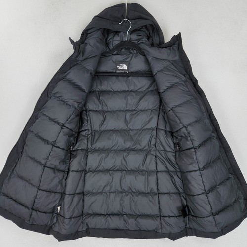 The North Face Coat Womens Medium Black Goose Down Hooded Parka Insulated Winter - Picture 8 of 13