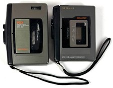 Pair OPTIMUS CTR-112  CTR-113 Audio Cassette Tape Recorder Players Pair WORKS