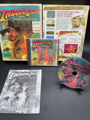 Indiana Jones And The Fate Of Atlantis - PC CD-ROM - BIG BOX / ORIGINAL PACKAGING - TOP #2 - Picture 1 of 10