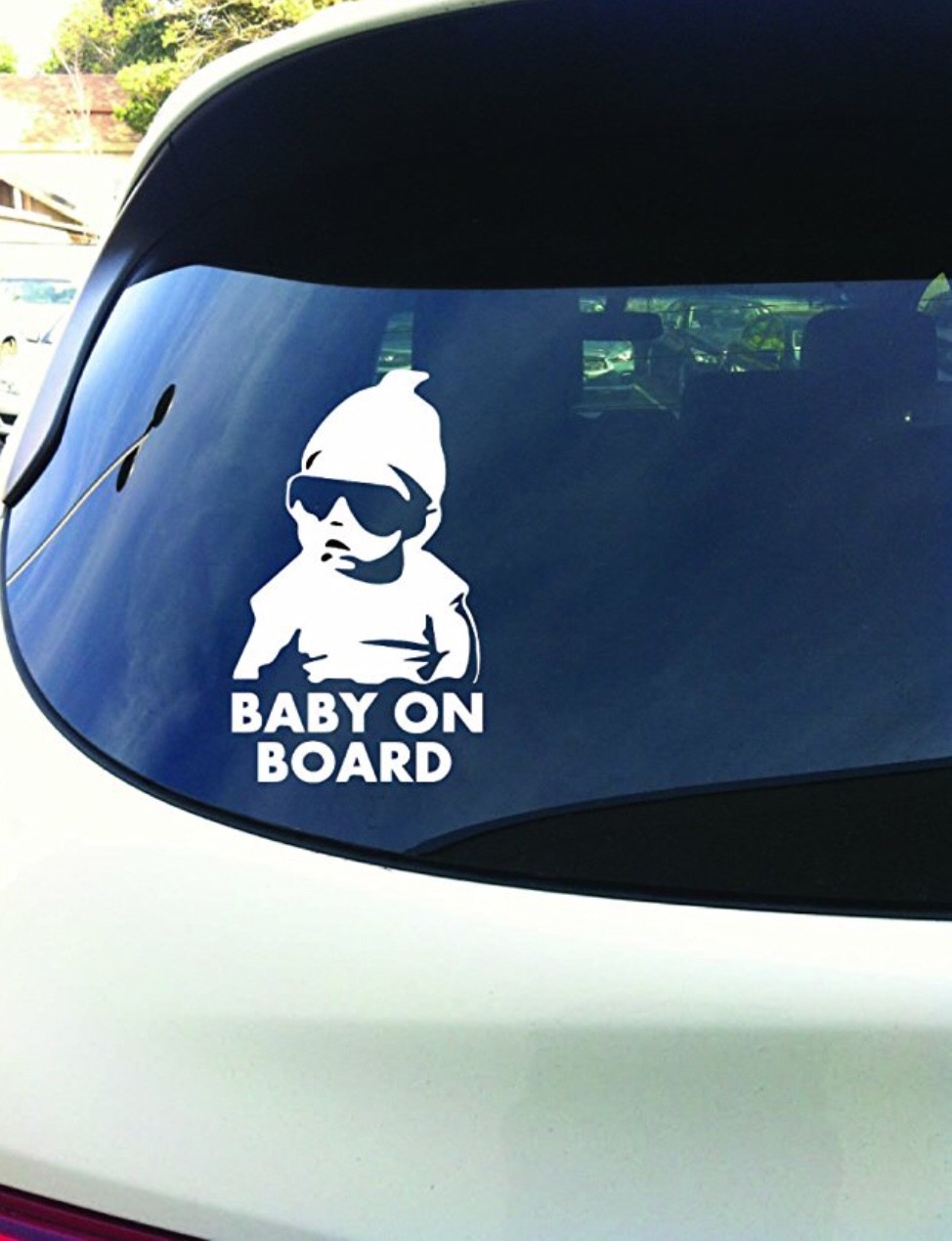 Purchase 1X Black Baby On Board Decal Decor Drift Funny Car Window Vinyl Sticker Auto In China - Foto 4