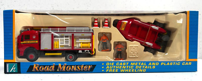 Cararama Hongwell - Road Monster Fire Brigade Truck with Accessories - Boxed