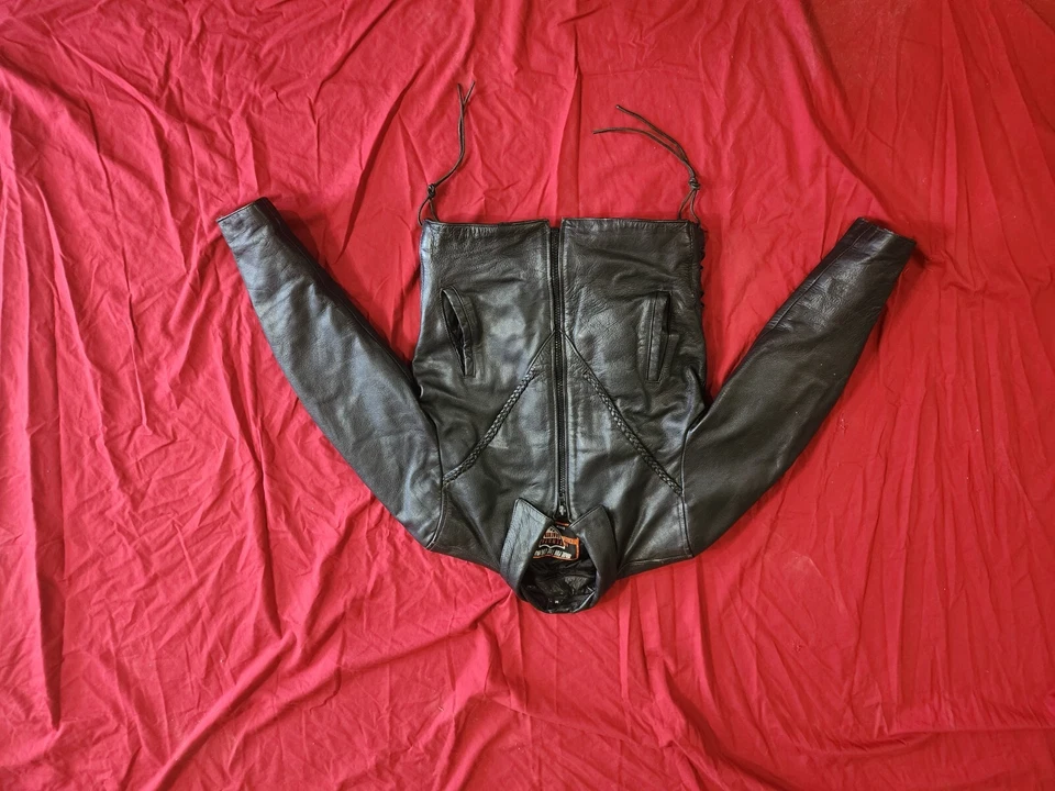 interstate classic leathe origanals medium leather jacket - Image 2 of 3