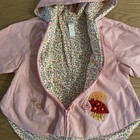 Baby Mini (Catimini) toddler girls pink raincoat jacket sz 3A yrs lined Vintage — photo 5