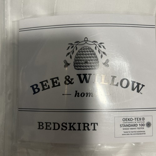 Bee & Willow 14” Drop Twin Ruffled Bedskirt | White Color 39 in x 75 in | New - Afbeelding 5 van 8