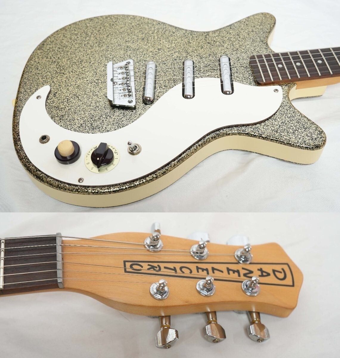 Danelectro DC-3 Pro l flake 初期モデル Danelectro DC-3 Pro Early Model Metal Flake Finish 3 Single