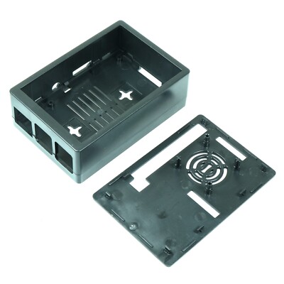 Case for Raspberry Pi Model B+ / Pi 2 / Pi 3 and 3.5'' SPI Display, Black