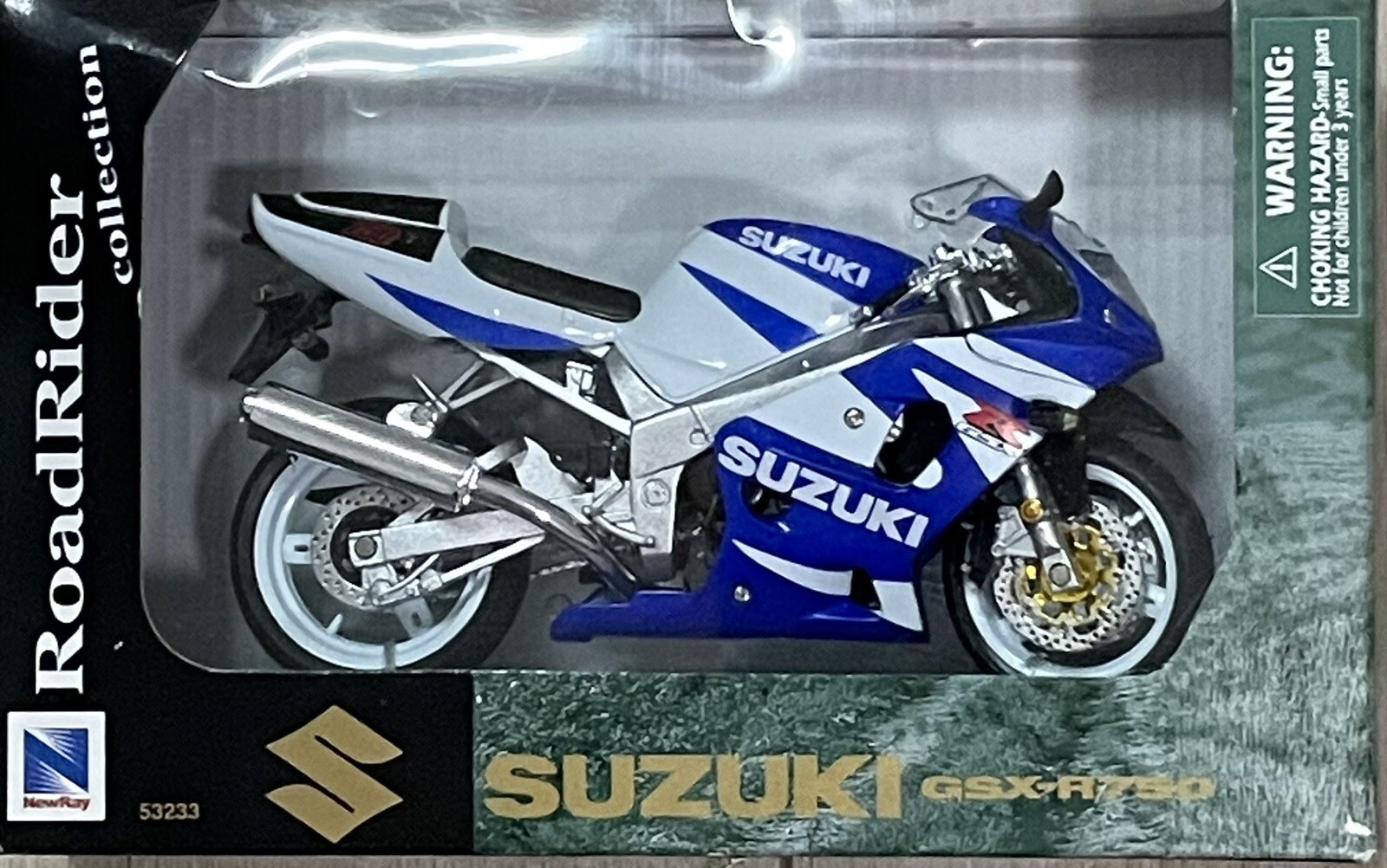 [Road Rider Co] SUZUKI GSX-750 2001, Motorcycle Diecast Model Toy, SCALE: 1/12