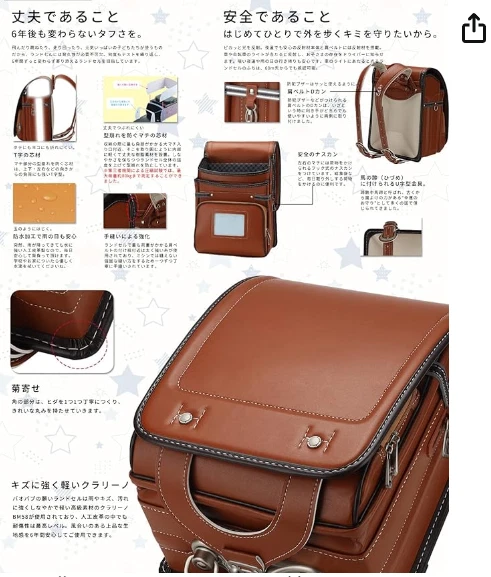 Randoseru Japanese School Bag BackpackVariations Japan New - Image 4 of 4