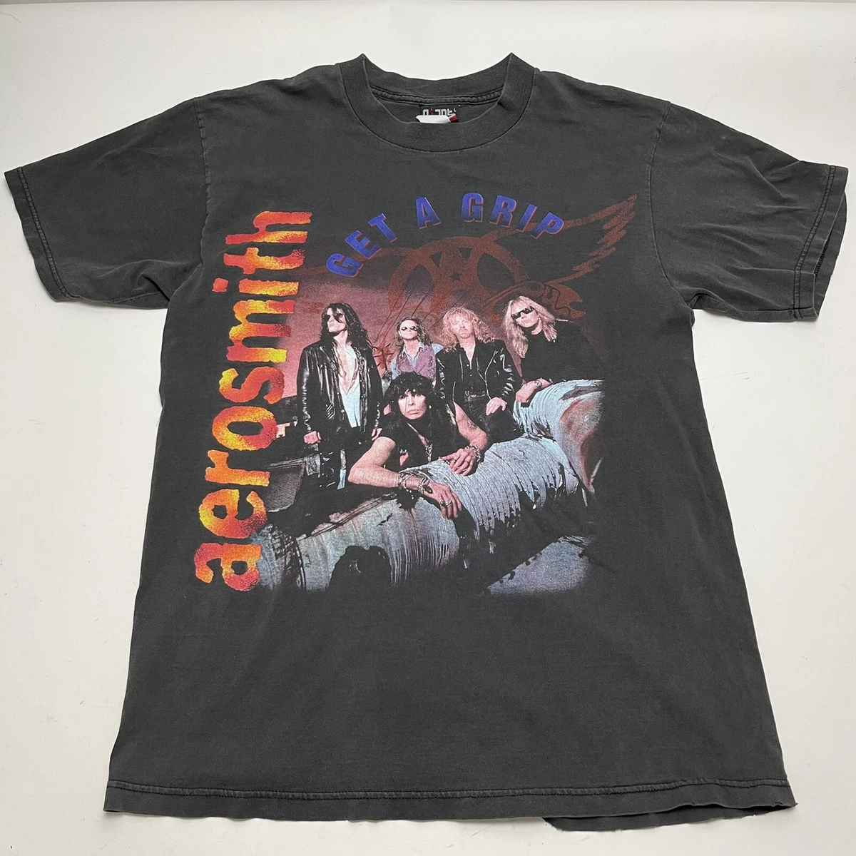 Vintage Aerosmith 1994 World Tour Get A Grip Black Concert T Shirt