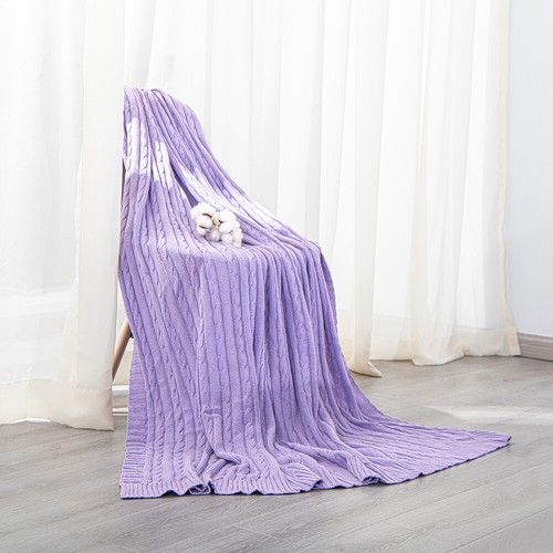 NTBAY 100% Cotton Blanket Weighted Warm Good Craftsmanship 14 Colors Throw Twin - Picture 66 of 108
