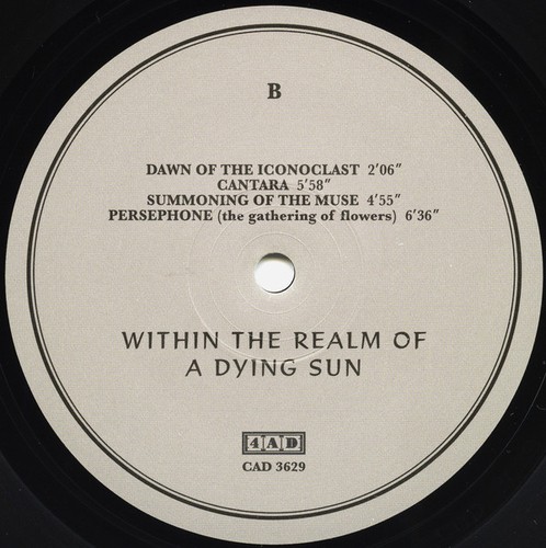 Dead Can Dance - Within The Realm Of A Dying Sun (LP, Album, RE, RM, RP) (Near M - Bild 4 von 5