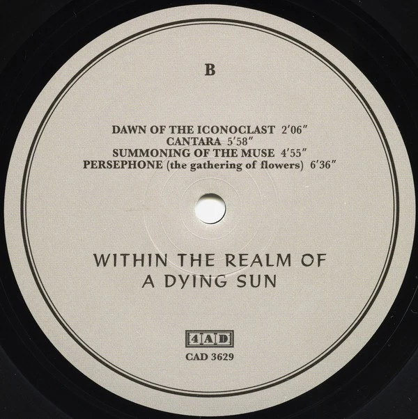 Dead Can Dance - Within The Realm Of A Dying Sun (LP, Album, RE, RM, RP) (Near M Foto 4 de 4
