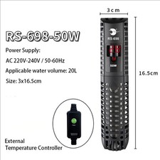 Tropical Aquarium Fish Tank Heater Adjustable Temperature Control 50W to 500W