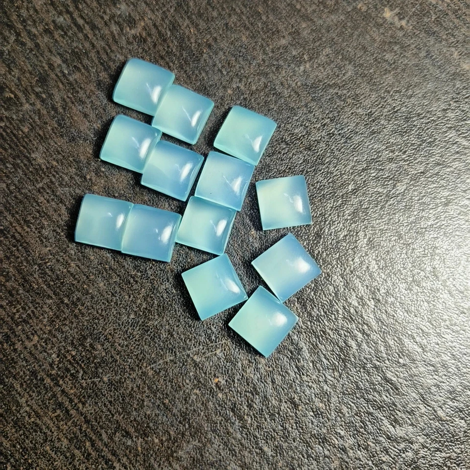 天然水玉髓方形形状校准凸圆形散装宝石 5-20 毫米 — 第 3/4 张图片