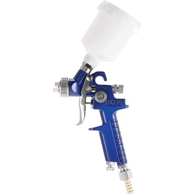 Spritzpistole Lackierpistole HVLP 0,8mm Edelstahl Blau