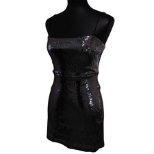 Urban Outfitters Silver Sequin Mini Dress Sz Small