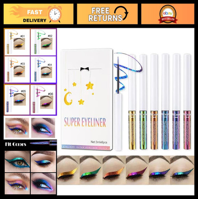 6 Color Chameleon Liquid Eyeshadow Set - Metallic Glitter, Long Lasting, Waterpr