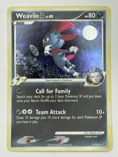 🌀 MOON SWIRL 🌀 WEAVILE G 17/127 HOLO RARE PLATINUM 2009 POKEMON HOLO RARE