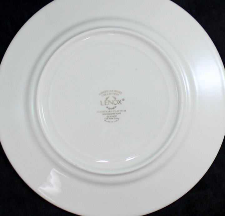 Lenox Courtyard Platinum 5 Piece Place Setting Manufacturer 2nd