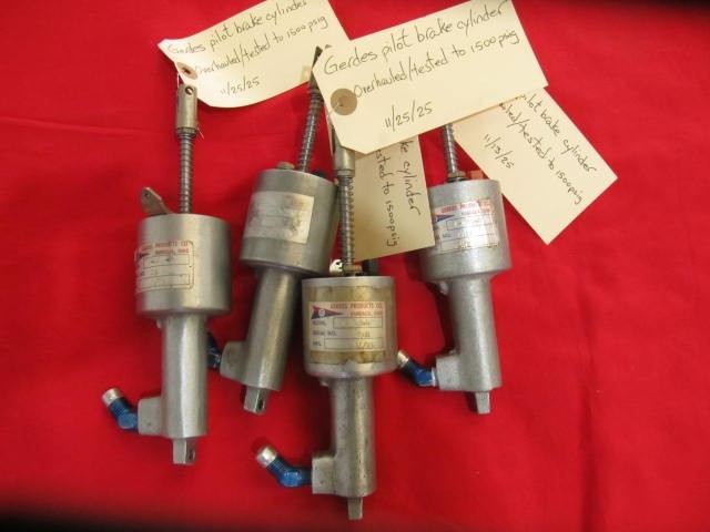 1 ea Overhauled Gerdes Parker Brake Pilot Cylinder Tested 1500Lb Grumman AA-5,-1