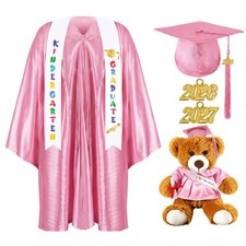 7 Pcs Kindergarten Graduation Gown Cap 2026 Preschool Graduation Accessories ...