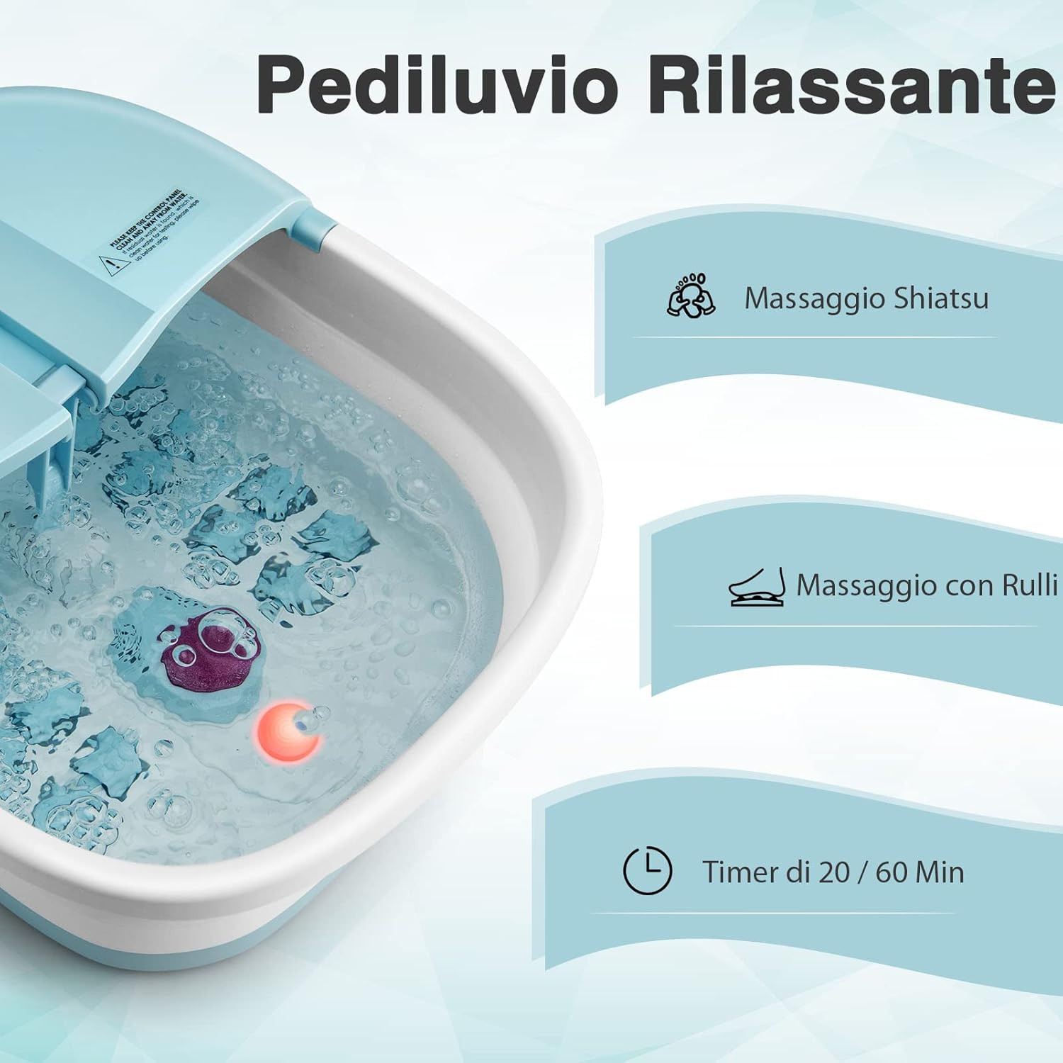 Pediluvio Elettrico Pieghevole Deluxe | La Tua Spa Personale a Casa - 3
