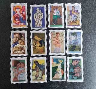 Série timbres France 2026 carnet autoadhésifs "Maman dans l'art"