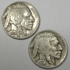 1934-P 1934-D Buffalo Nickel Set (Lot#1)
