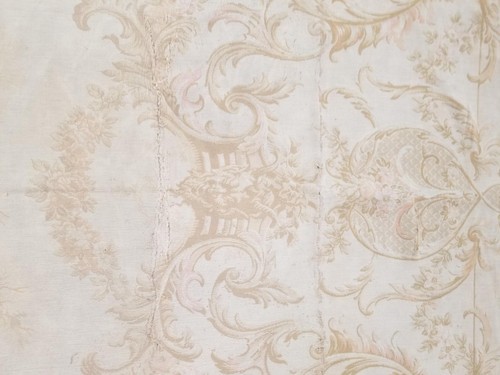 Antique Pastoral Courting Scene – Rococo Aubusson Style Tapestry Panel 235x123cm - Picture 9 of 12