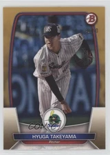 2023 Bowman NPB Nippon Professional Baseball Gold 40/50 Hyuga Takeyama #19 oh8