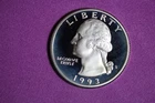 ESTATE FIND 1993 S PROOF SILVER WASHINGTON QUARTER #K58758
