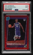 2021 Donruss Rated Rookie Choice Red 55/99 Davion Mitchell #205 PSA 9 MINT 14sx