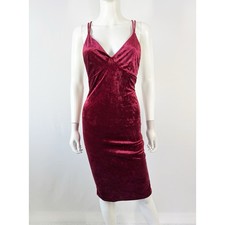 Windsor Merlot Dark Red Velvet Sheath Dress Size M Formal Cocktail Holiday Party