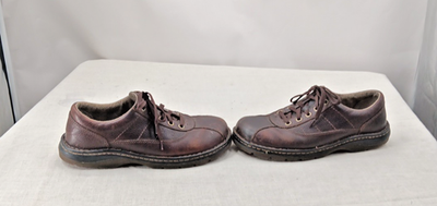 Martens 9764 Mens Sz M Brown Leather Casual Oxfords Shoes