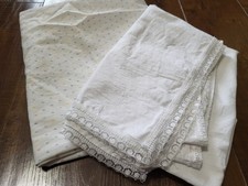 Vintage USSR Baby Bedding Sheet Set 2 Pieces Nursery Handmade Unisex
