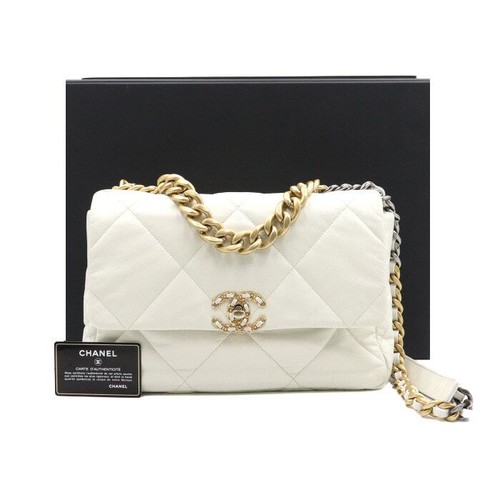CHANEL Large Flap Chain Shoulder Bag 19 152892592