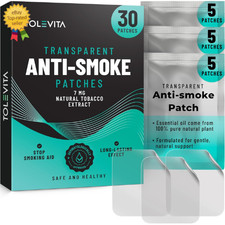 TOLEVITA Anti-Smoke Herbal Patches   7mg, 30 Patches for Reducing Cravings USA..