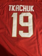 Matthew Tkachuk 2025 Champions 100% Stitched Red Jersey Medium Panthers NWT Read