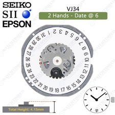 Genuine Seiko SII Epson VJ34 Watch Movement Japan Multiple Variations