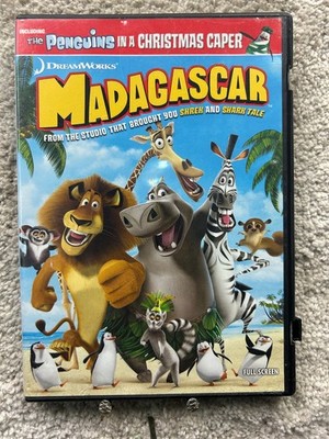 Madagascar DVD 2005 Full Screen Ben Stiller Chris Rock Penguins Christmas Caper
