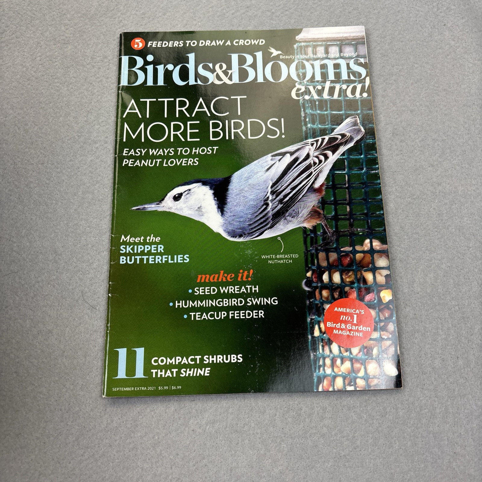 Birds & Blooms Extra! September 2021 Green Cover Magazine Illustrated US