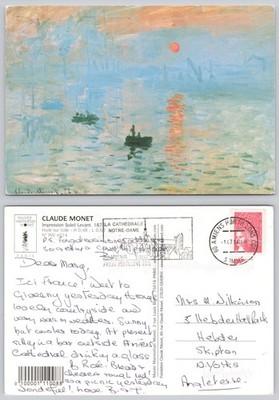 c38853 Claude Monet Kunst Gemälde Postkarte 2004 Stempel