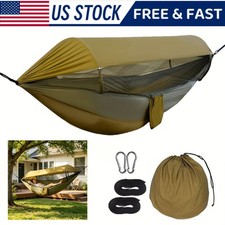 Portable Camping Hammock Tent With Mosquito Net and Canopy for 1-2Person 550lbs