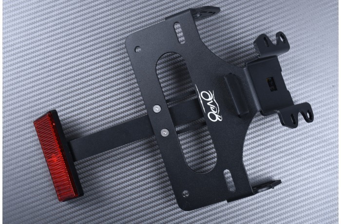 Support de plaque R7 avec catadioptre pour éviter les amendes en moto