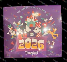 2025-2026 Disneyland 16 Month Calendar Mickey Mouse & Friends New