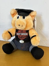 Harley Davidson Biker Hog Pig Plush / Vintage (Year: 1999) - New w Tag!
