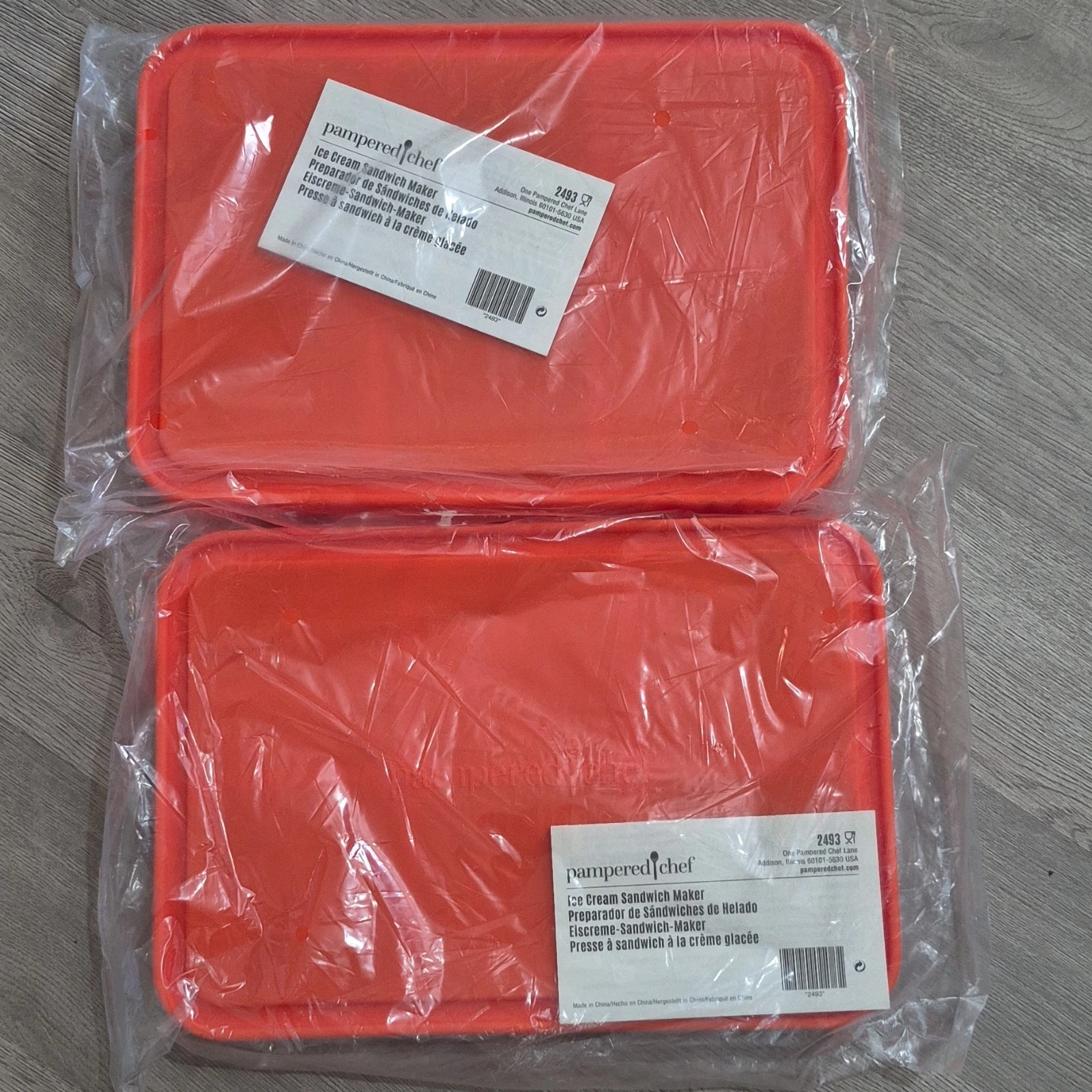 Pampered Chef Silicone Cream Sandwich Maker Manual Lot 2 2493
