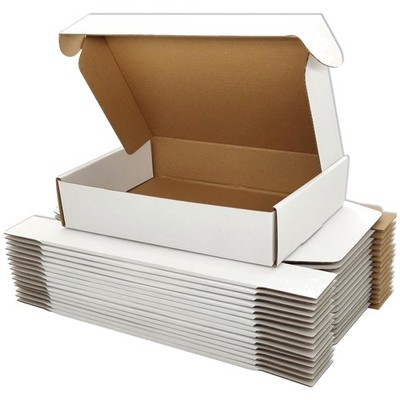 50-Pack Small White Shipping Boxes - 7x5x2 Inches