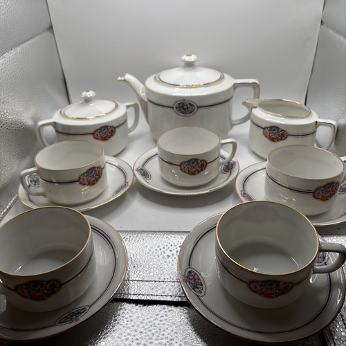 Weimar Germany Porcelain Tea Set Back Stamp 1848-1933