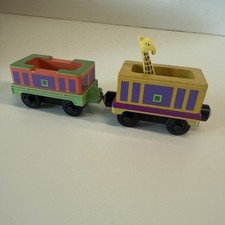 Chuggington Safari Car  Cargo TOMY Wooden Railway Train Wood Magnetic 2010 Koko
